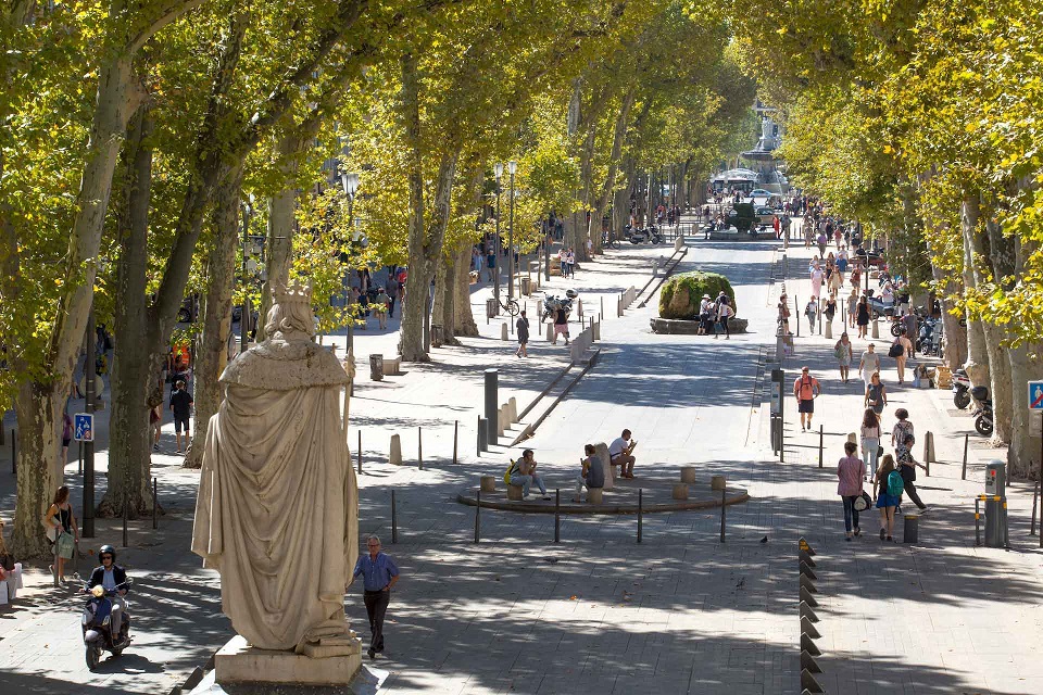 Histoire Le cours Mirabeau  - Aix-en-Provence