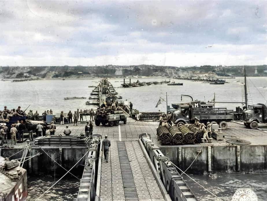 Histoire Le port artificiel d Arromanches - Le port artificiel d Arromanches