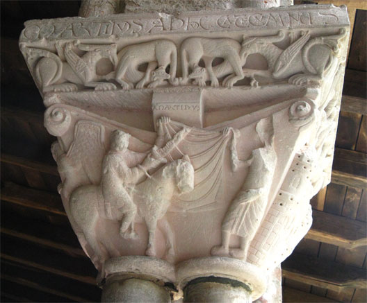Histoire  - Los capiteles del claustro de Moissac