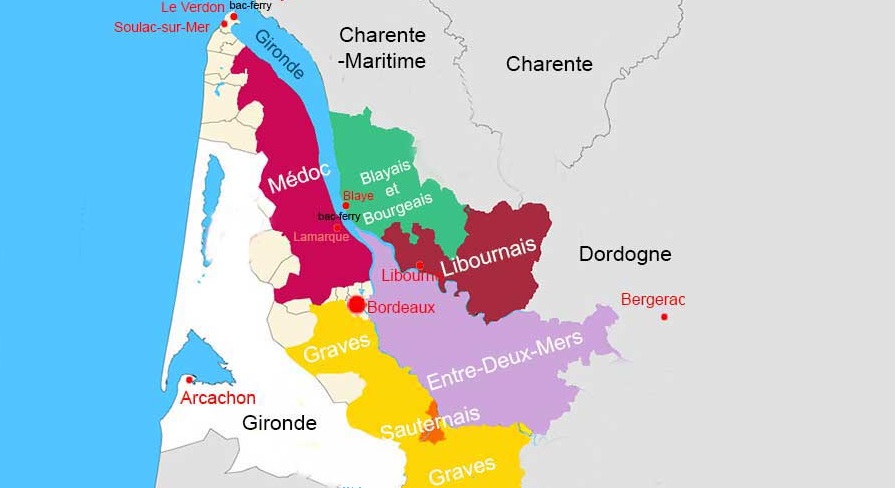 Routes des vins de Bordeaux en voiture