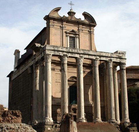 Temple d’Antonin et Faustine Audioguide Histoire